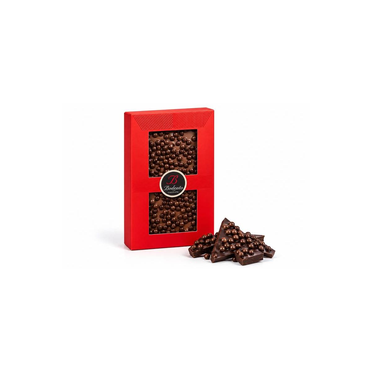 Bodrato - Piastrella di Cioccolato al Latte con Sfere Croccanti 100 gr. - Enoteca Bevi Bene