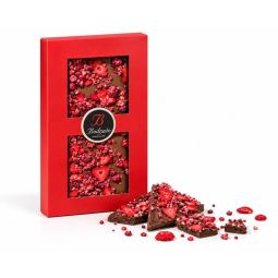 Bodrato - Piastrella di Cioccolato al Latte con Crumble ai Frutti Rossi 100 gr. - Enoteca Bevi Bene