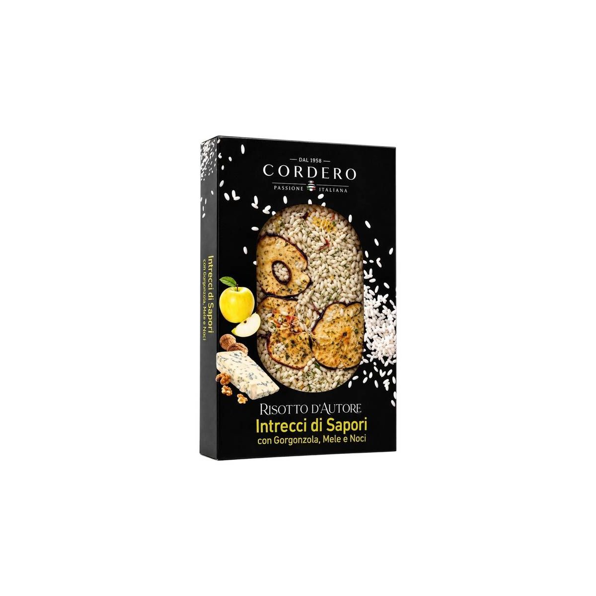 Cordero - Risotto d'Autore Intrecci di Sapori con Gorgonzola, Mela e Noci 250 gr.