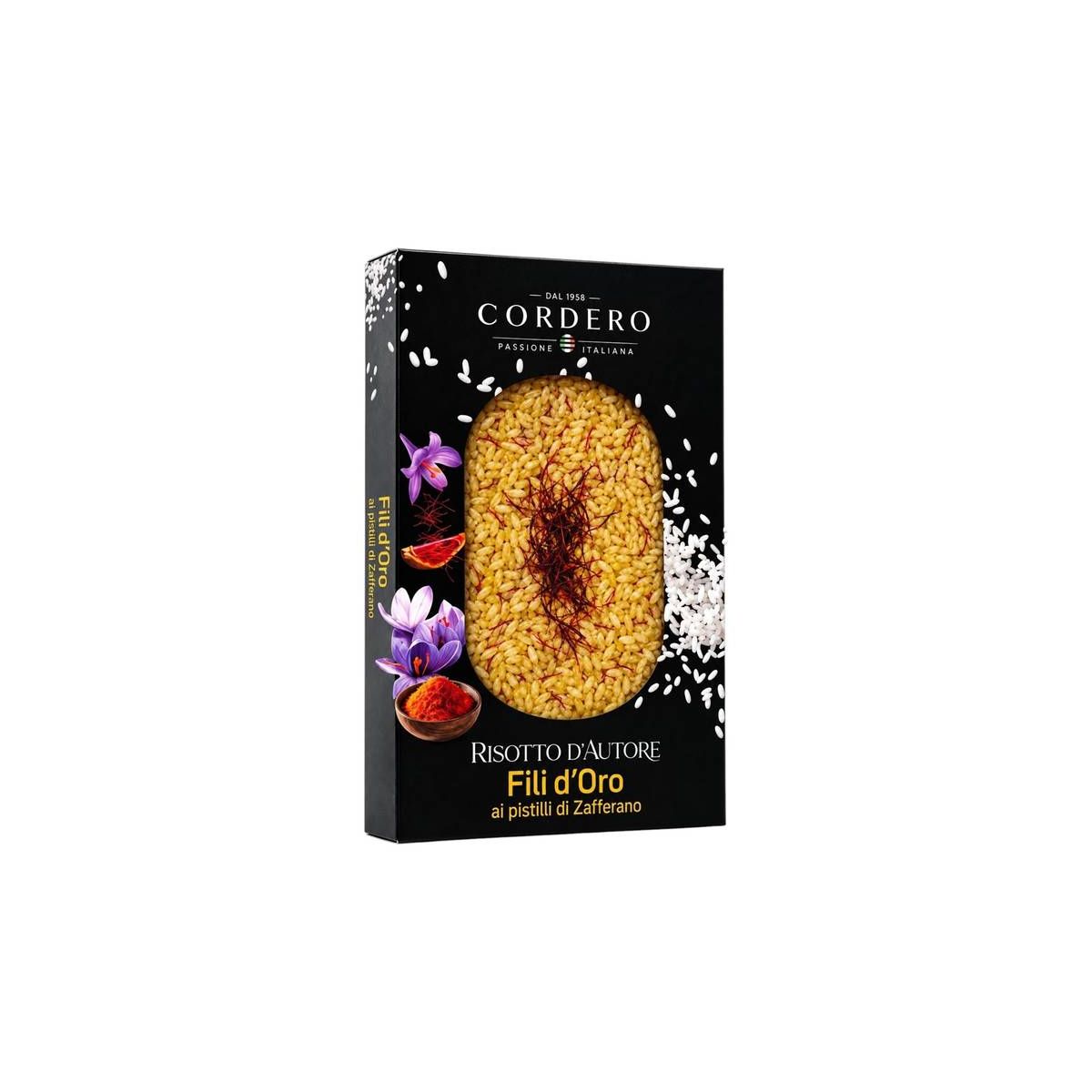 Cordero - Risotto d'Autore Fili d'Oro ai Pistilli di Zafferano 250 gr.