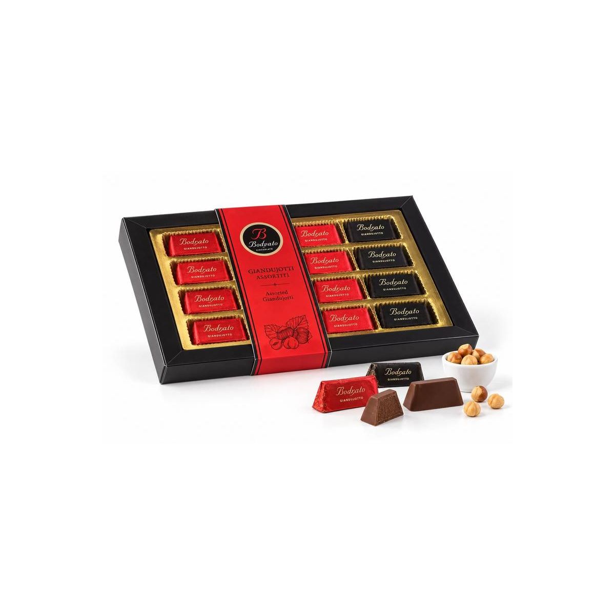 Bodrato - Confezione con 16 Giandujotti Assortiti 110 gr.