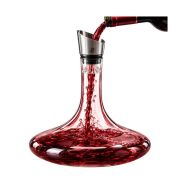 Decanter per Vino in Cristallo Artigianale con Aeratore Incluso