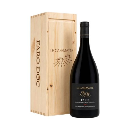 Le Casematte - Faro DOC 2017 3 lt. JEROBOAM + Box Legno