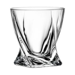 Bicchiere da Whisky in Vetro con Design a Spirale 280 ml