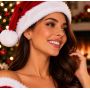 Christmas jewellery Orecchini Natalizi a Forma di Omino di Pan di Zenzero con Fiocchi di Neve Dorati - Enoteca Bevi Bene