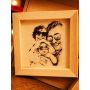 Quadretto Personalizzato in Legno 15x15 cm con Incisione Laser da Foto - Enoteca Bevi Bene