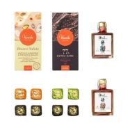 Venchi - Confezione Chocolate e Rhum "I Barricati" con Carribe Ron  + 2 Tavolette Cioccolato + Box Legno - Enoteca Bevi Bene