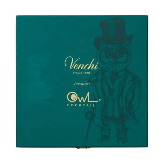Venchi - Confezione Chocolate e Rhum "I Barricati" con Carribe Ron  + 2 Tavolette Cioccolato + Box Legno - Enoteca Bevi Bene
