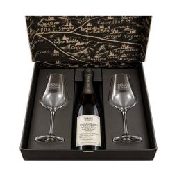 Torraccia del Piantavigna - Confezione regalo con 2 Calici e Metodo Classico "Erbavoglio" Blanc de Blancs Dosaggio Zero 0,75 lt. - Enoteca B